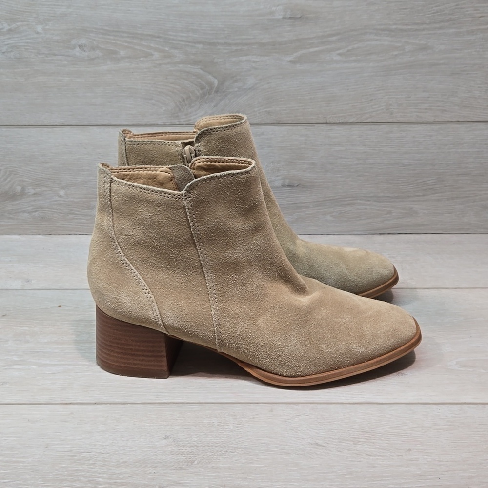 Lucky Brand Women Lilye Leather Ankle Heels Boots shoes sz 9M - Picture 2 of 14